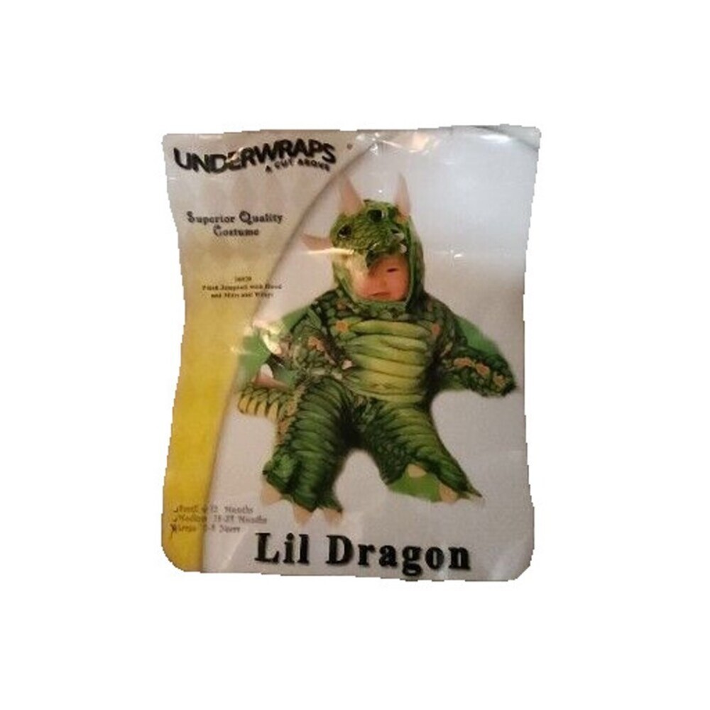 Underwraps Dragon Halloween Costume Size L (2-4) USED